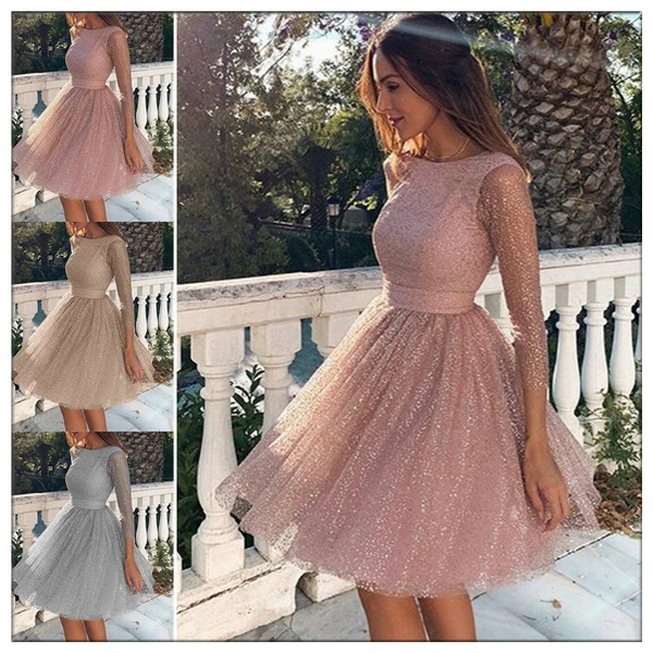blush cocktail dress